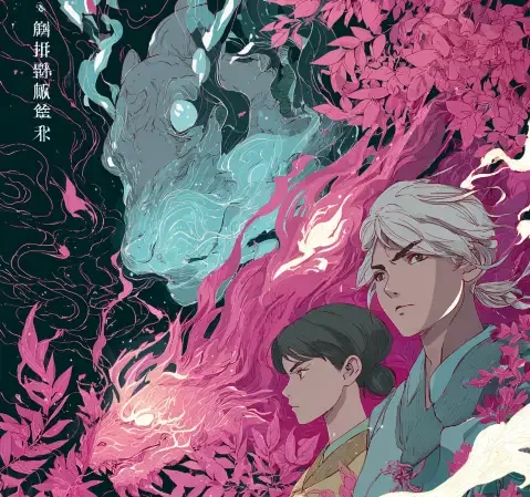 日常治愈方向漫画作品封面，雨后车站的候车长椅